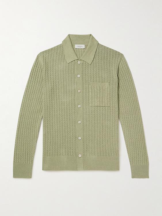 Khaki casual shirt from Piacenza 1733