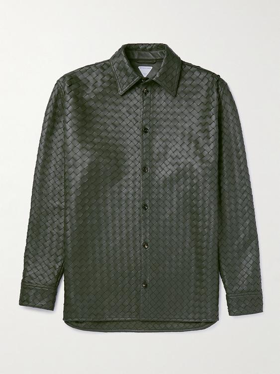 Dark grey overshirt from Bottega Veneta