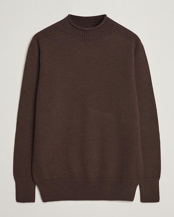 Dark brown sweater from Sunspel