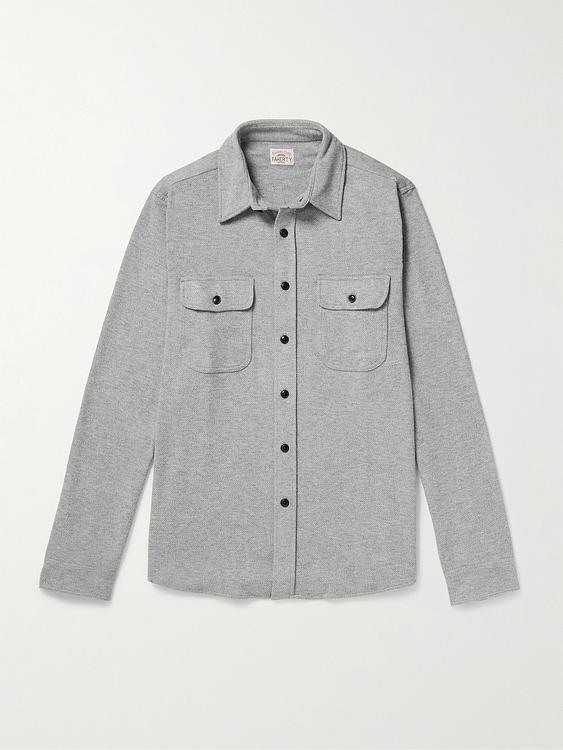 Grey overshirt from Faherty