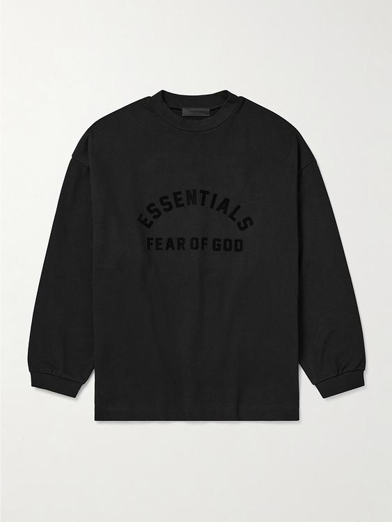 Print black sweatshirt from Fear Of God Essentials