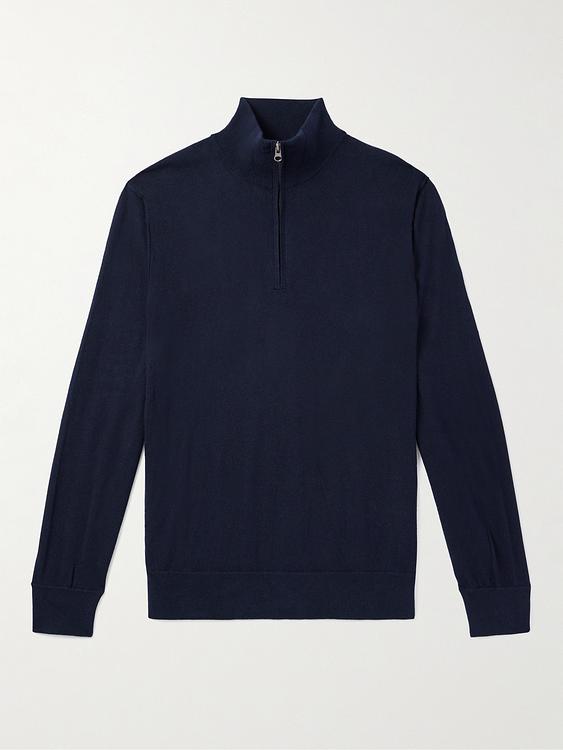 Dark blue half-zip from Hartford