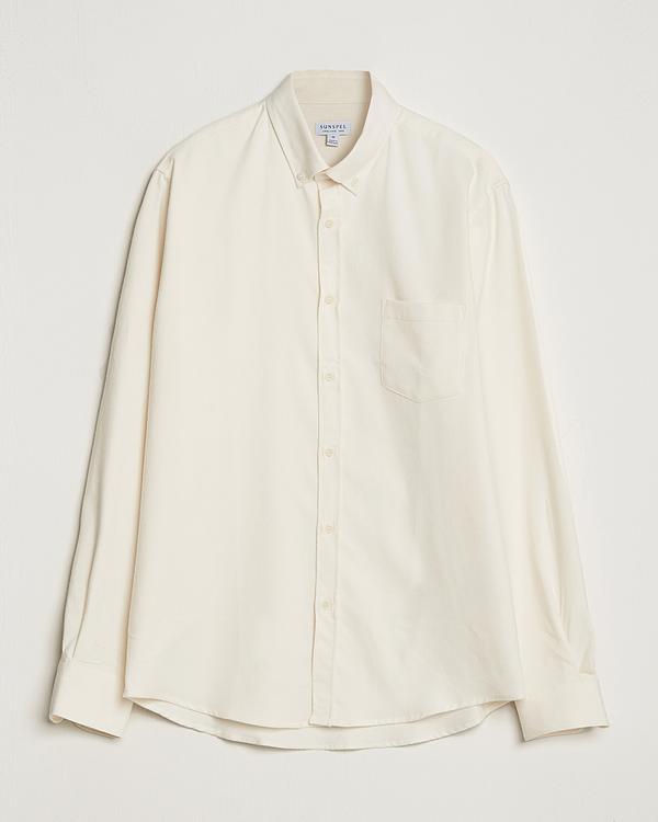 White flannel shirt from Sunspel