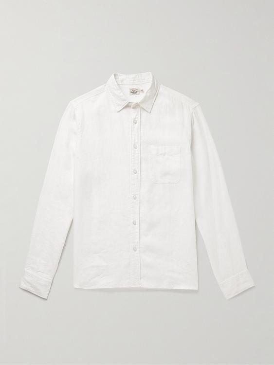 White casual shirt from Faherty