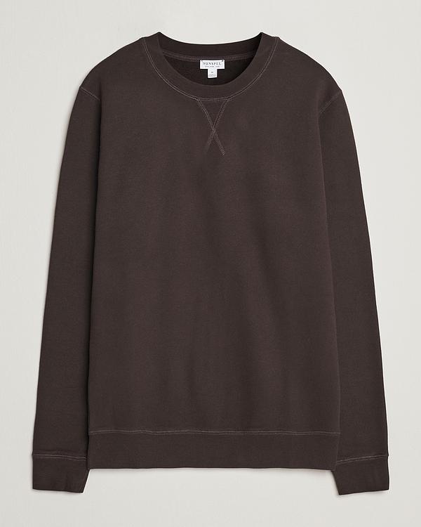 Dark brown sweatshirt from Sunspel