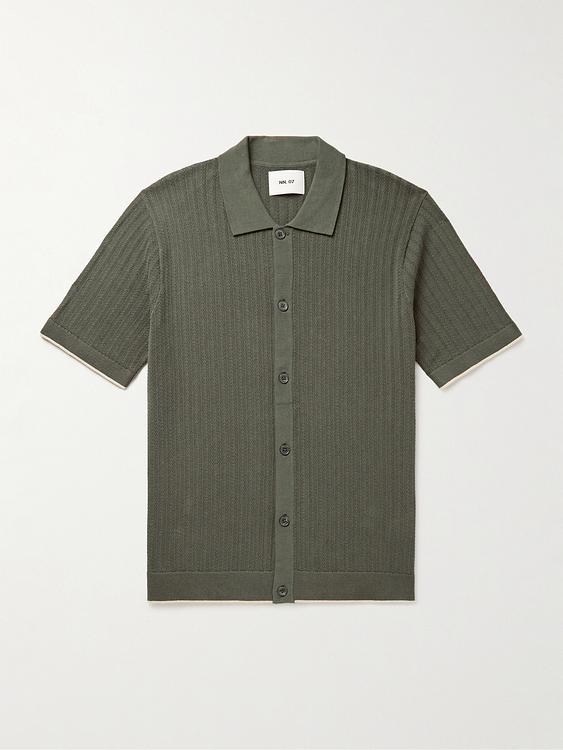 Dark green short sleeve shirt from NN07