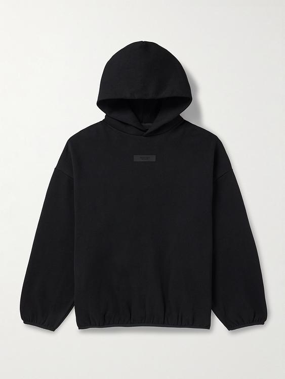 Black hooded sweatshirt from Fear Of God Essentials