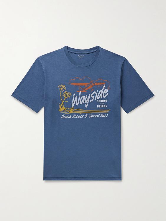Print blue t-shirt from Hartford