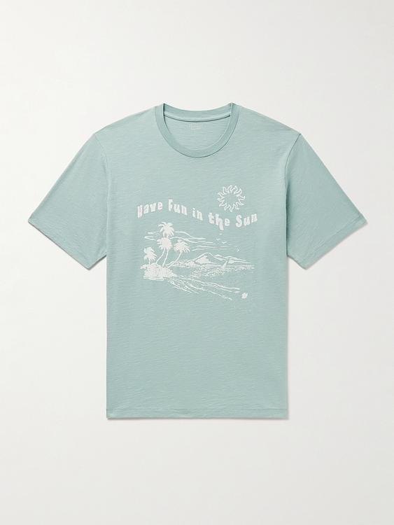 Print teal t-shirt from Hartford