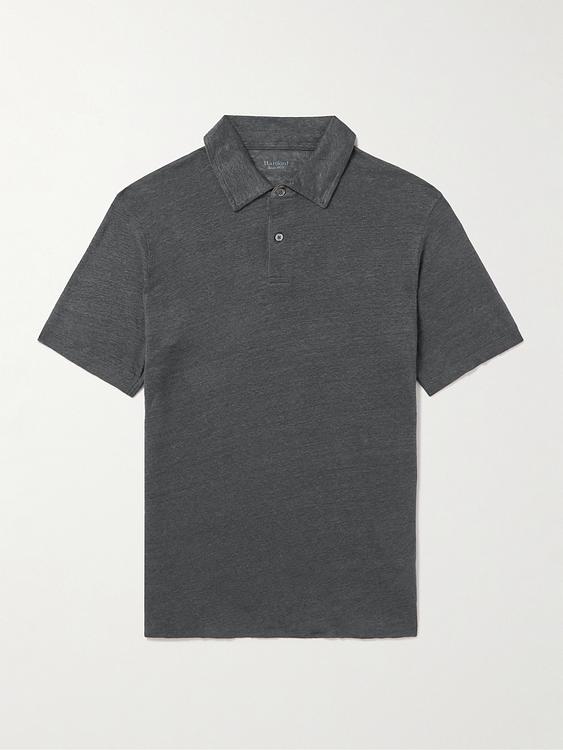 Dark grey short sleeve polo shirt from Hartford