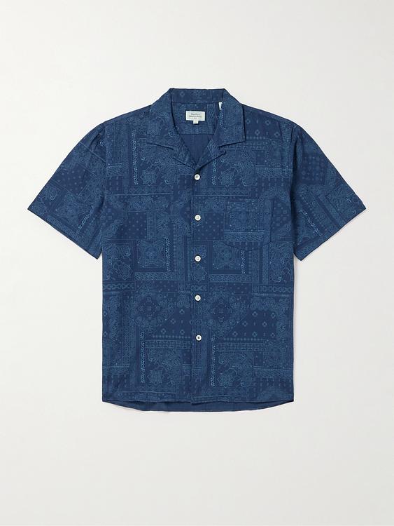 Dark blue short sleeve shirt from Hartford