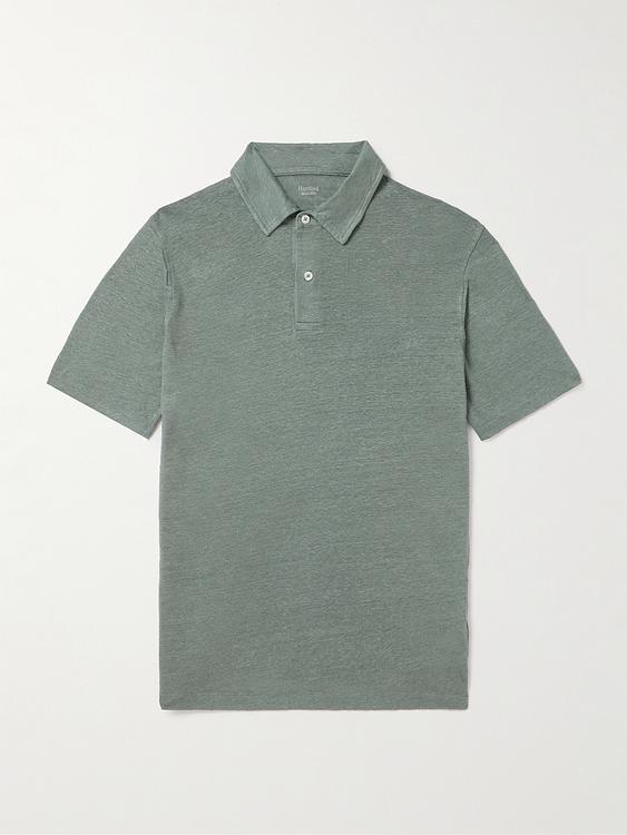 Grey short sleeve polo shirt from Hartford