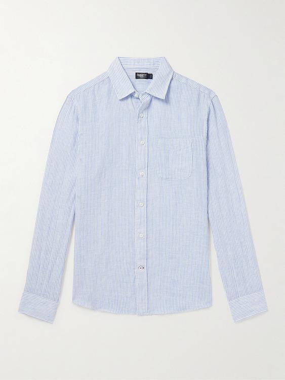 Light blue casual shirt from Faherty