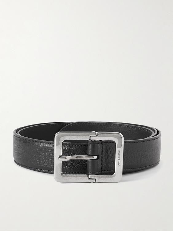Dark grey belt from Saint Laurent