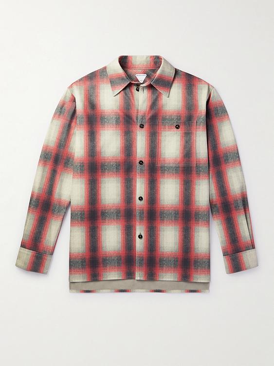 Checkered multicolor flannel shirt from Bottega Veneta