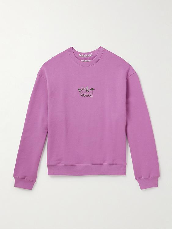 Print light purple sweatshirt from Manaaki