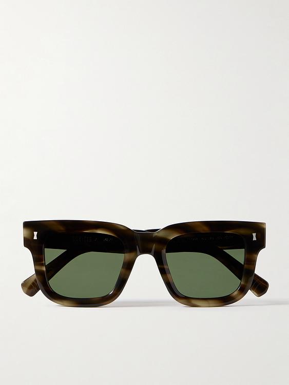 Green d-frame sunglasses from Mr P.