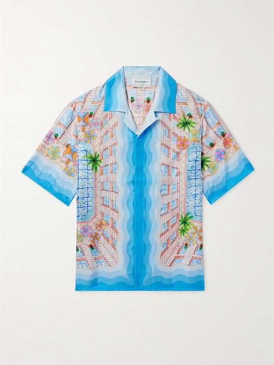 Light blue short sleeve shirt from Casablanca