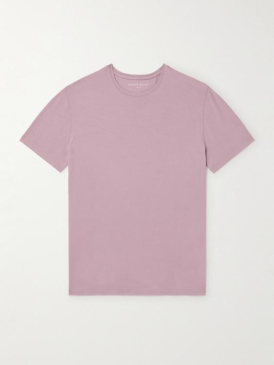 Light purple t-shirt from Derek Rose
