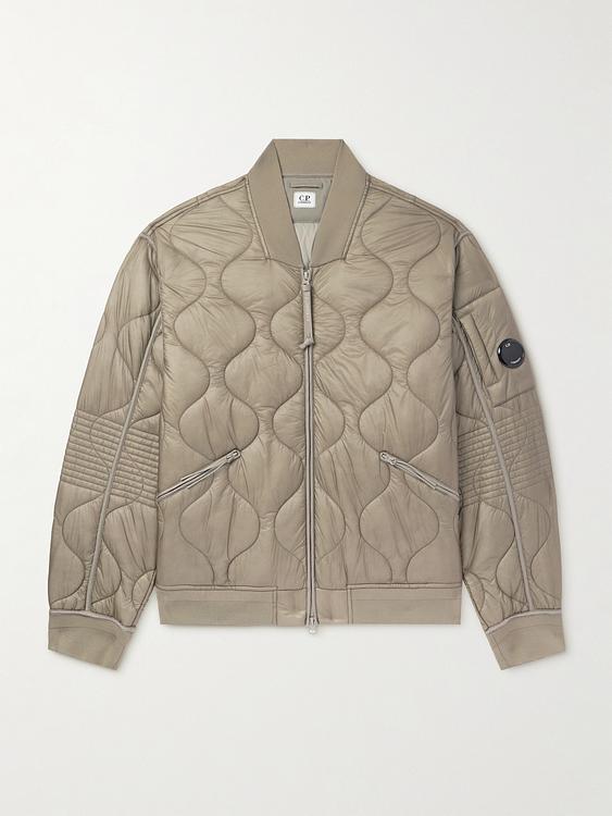Taupe bomber jacket from C.P. Company