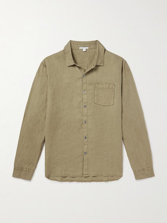 Taupe casual shirt from James Perse