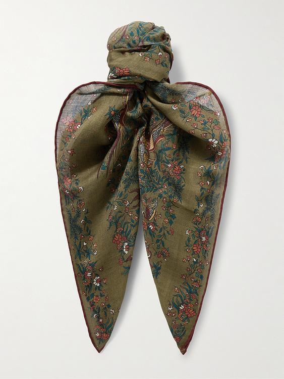 Dark green scarve from Drake's