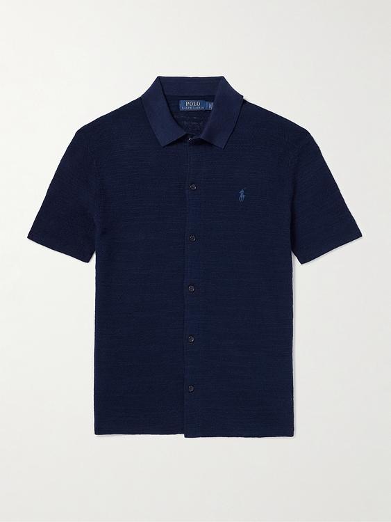 Dark blue short sleeve shirt from Polo Ralph Lauren