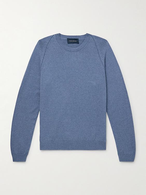 Blue sweatshirt from Thom Sweeney
