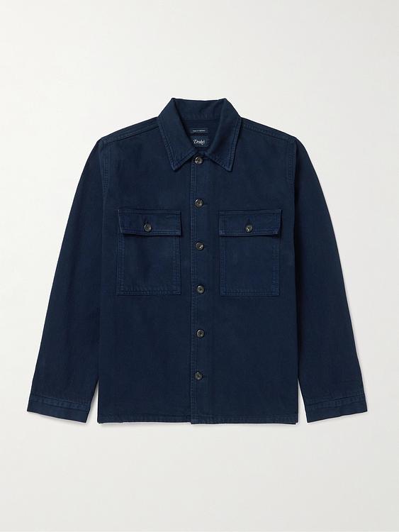 Dark blue overshirt from Drake's
