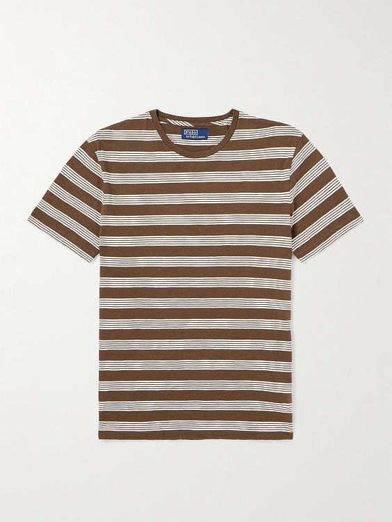 Striped brown t-shirt from Polo Ralph Lauren