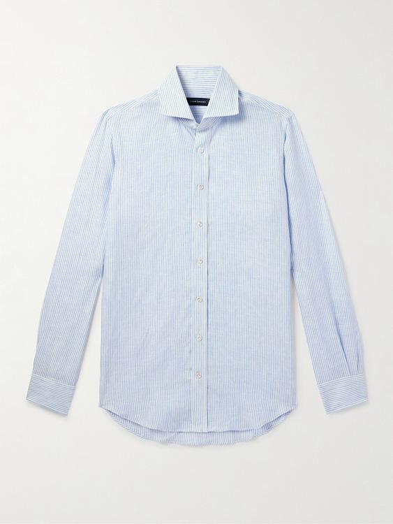 Light blue casual shirt from Thom Sweeney