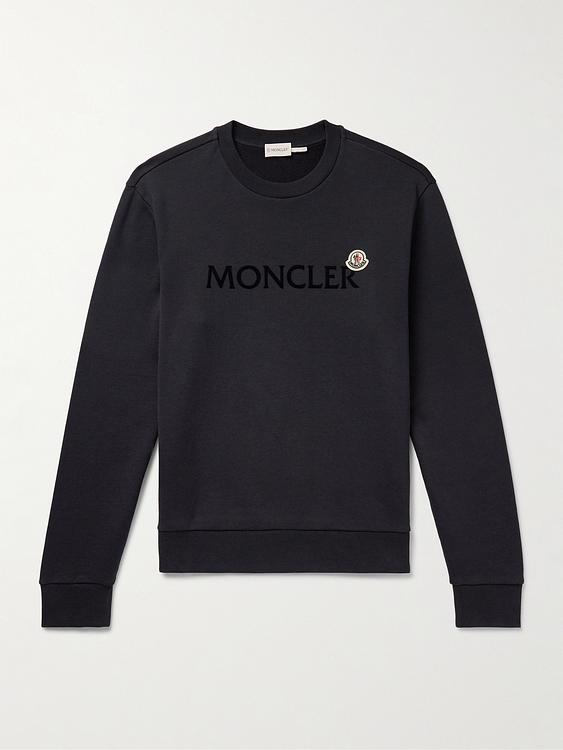 Print black sweatshirt from Moncler