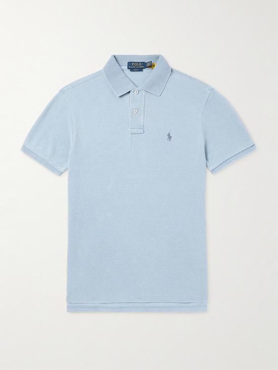 Light blue short sleeve polo shirt from Polo Ralph Lauren
