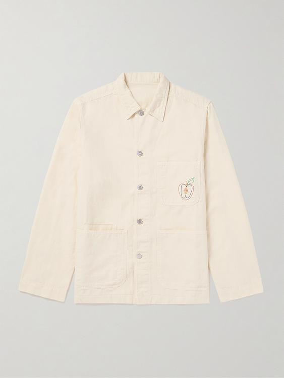 White casual jacket from Drake's