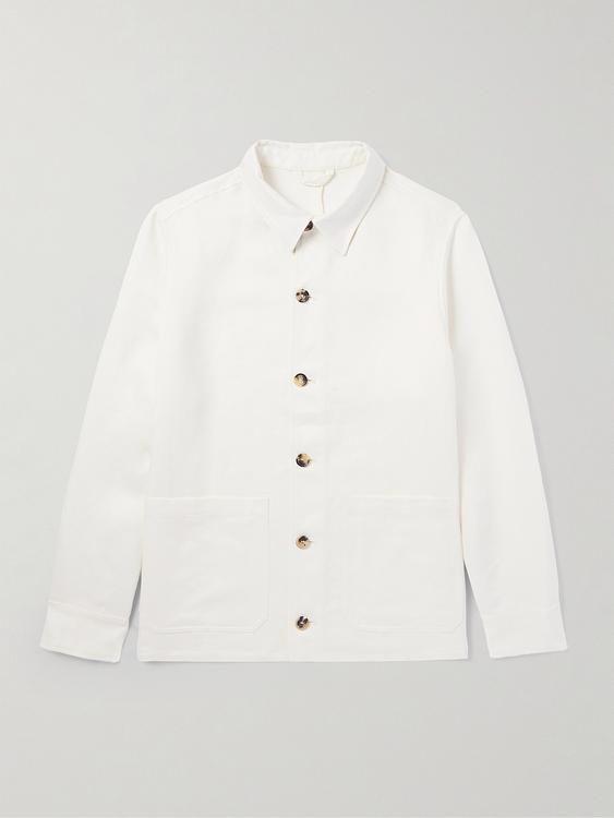 White casual shirt from Thom Sweeney