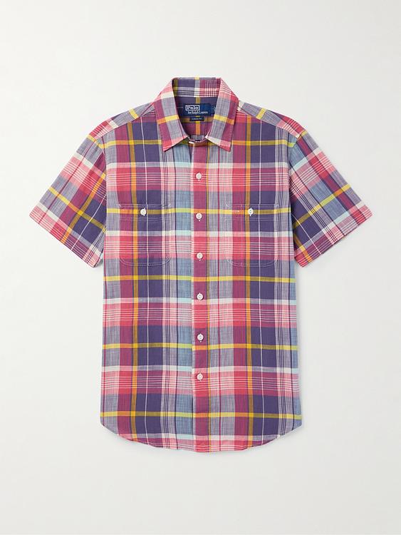 Checkered multicolor short sleeve shirt from Polo Ralph Lauren
