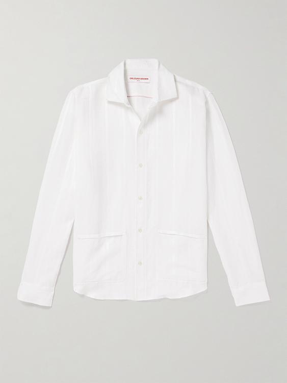 White casual shirt from Orlebar Brown