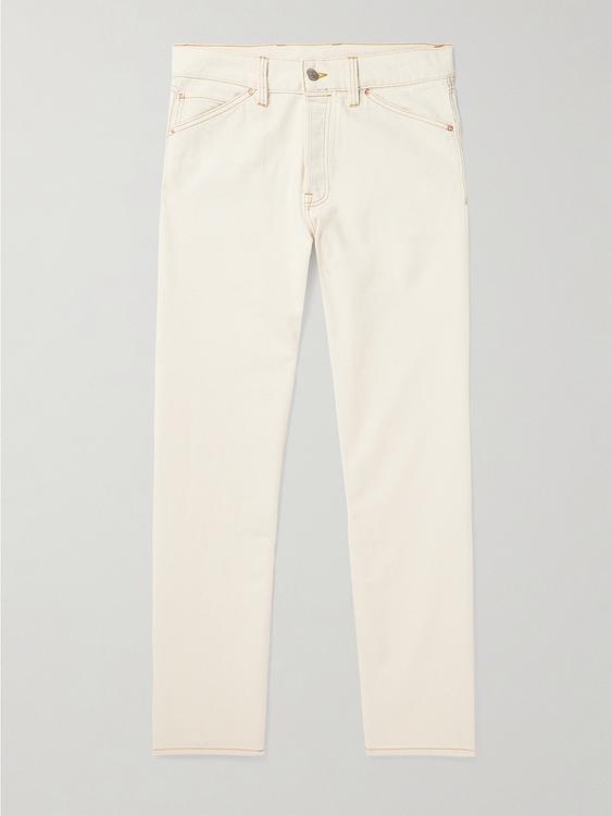 White chinos from Drake's