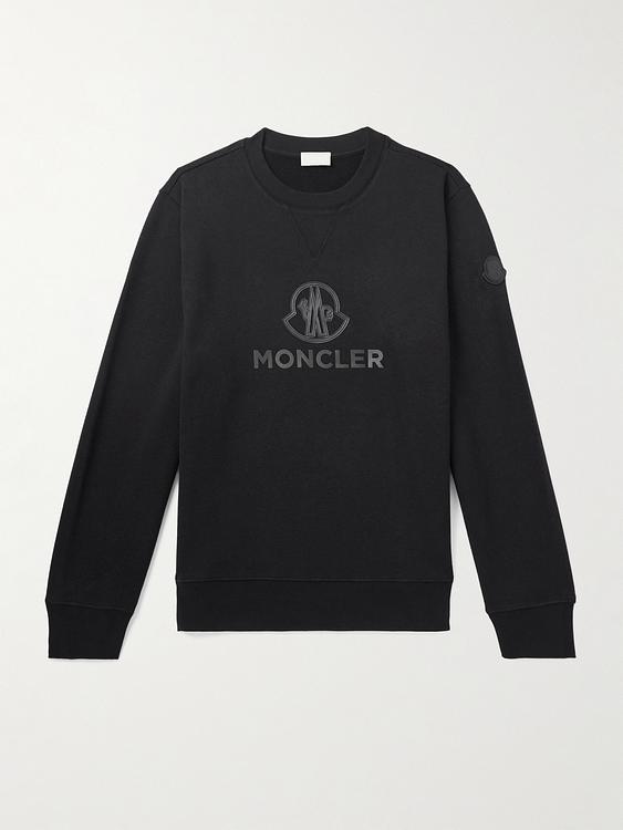 Print black sweatshirt from Moncler