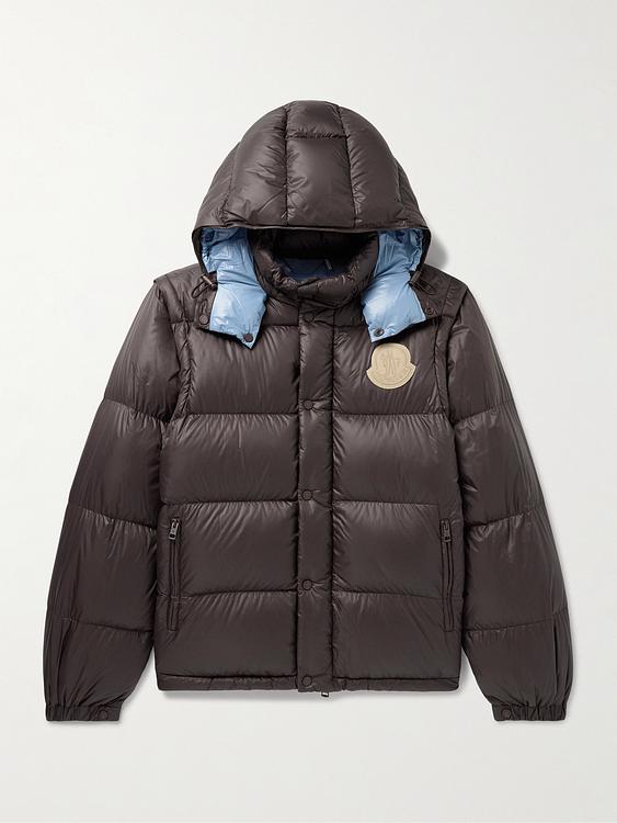 Dark brown down jacket from Moncler