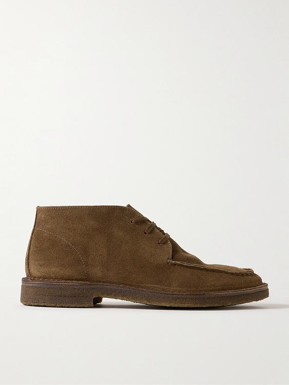 Brown chukka boots from Drake's