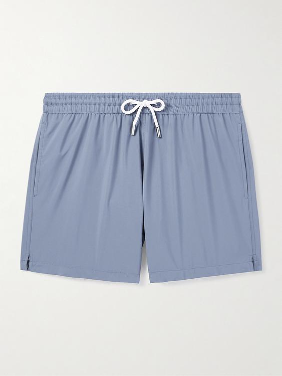 Blue swim shorts from Thom Sweeney