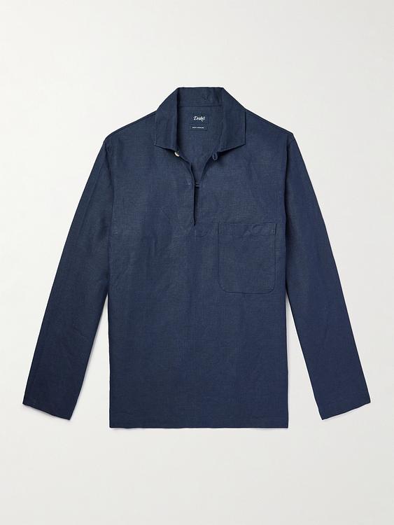 Dark blue casual shirt from Drake's