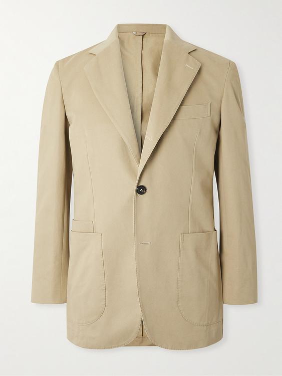 Beige suit jacket from Drake's