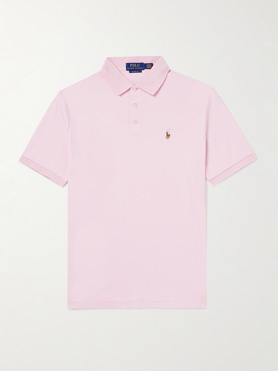 Light pink short sleeve polo shirt from Polo Ralph Lauren