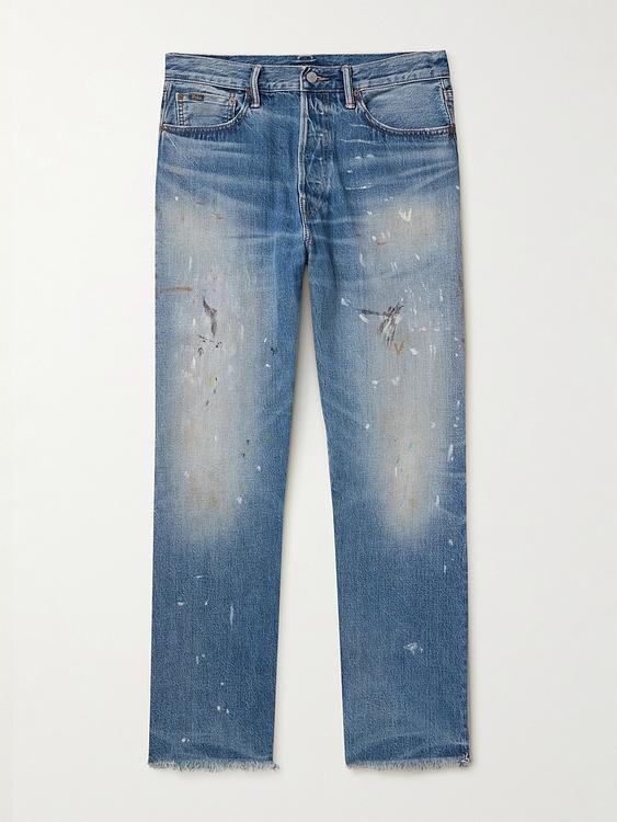 Dark grey distressed jeans from Polo Ralph Lauren