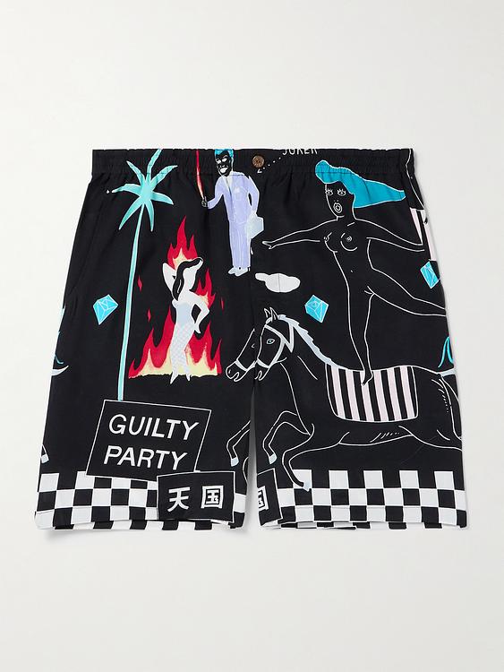 Black swim shorts from Wacko Maria