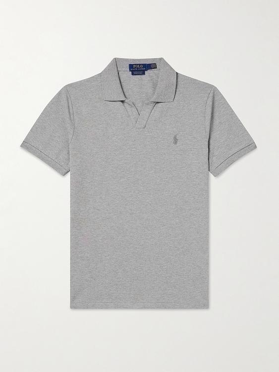 Grey short sleeve polo shirt from Polo Ralph Lauren