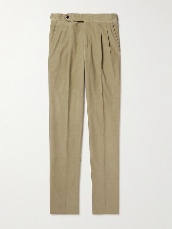 Taupe chinos from Purdey