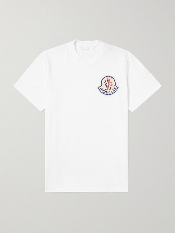 Print white t-shirt from Moncler